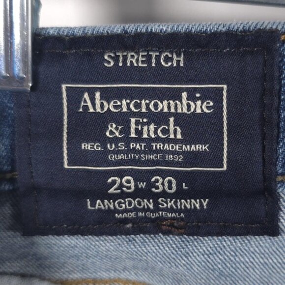 Abercrombie & Fitch STRETCH LANGDON SKINNY Jeans 29W 30L - Picture 4 of 13